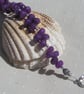 Purple Jade Gemstone Beaded Chakra Bracelet "Pandora" - Image 6