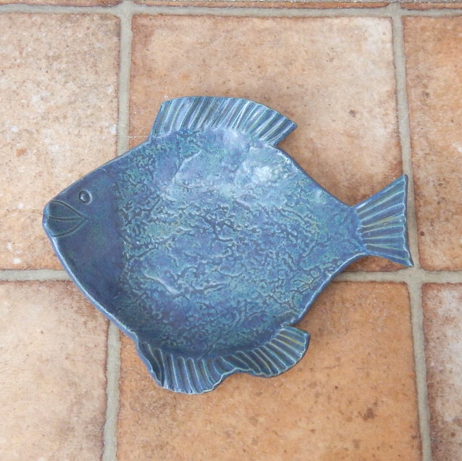 Fish dish bowl plate serving stoneware ceramic pottery ceramics handmade