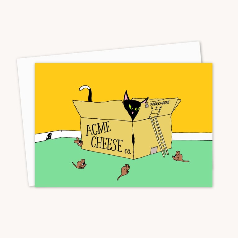 Funny Cat Greeting Card: Ideal as a Cat Lover Birthday Card (103)