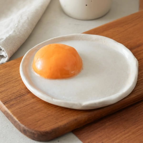 Clay sunny side up fried egg ring teaspoon rest