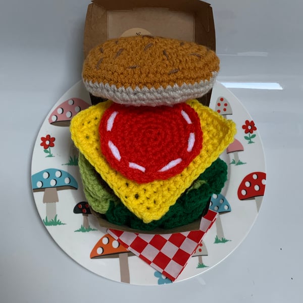Crocheted Hamburger
