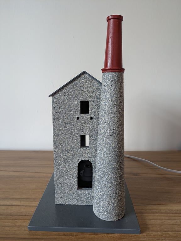 Cornish engine house table lamp