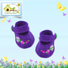 Reserved for Maddie - Purple Embroidered Shoes