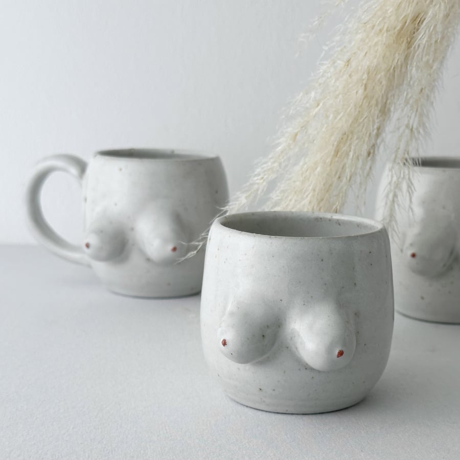 Handmade Ceramic Boobs Cup, Ceramic Tits Mugs, Boobs Tea Mug