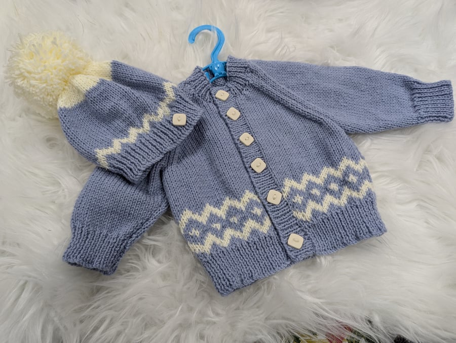 Diamond cardigan set