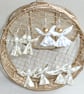 Origami Angel Christmas Earrings