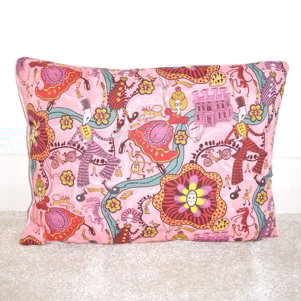 Cushion Cover Shirley Smith Liberty Grayson Perry Pink Fleece Contemporary