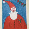 Santa Claus, Blank Christmas Card