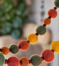 Needle - Felted Ball Garland in Autumn Colours - Image 2