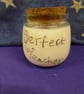 Hand Engraved "Perfect Teacher" Soy Wax Candle - Image 1