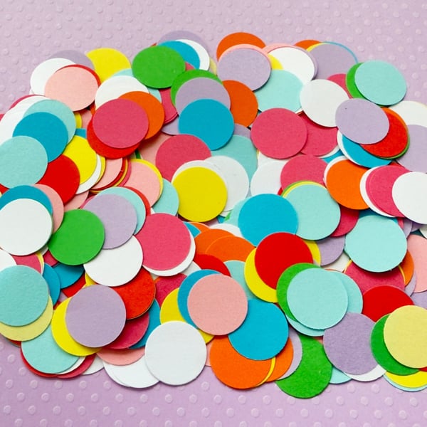 500 Paper Confetti Circles, 12 Colour Choices, Wedding, Birthday, Party Decor