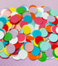 500 Paper Confetti Circles, 12 Colour Choices, Wedding, Birthday, Party Decor