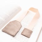 Tea Bag Bookmark - Fabric handmade bookmark - unique bookish gift - Velvet Teaba