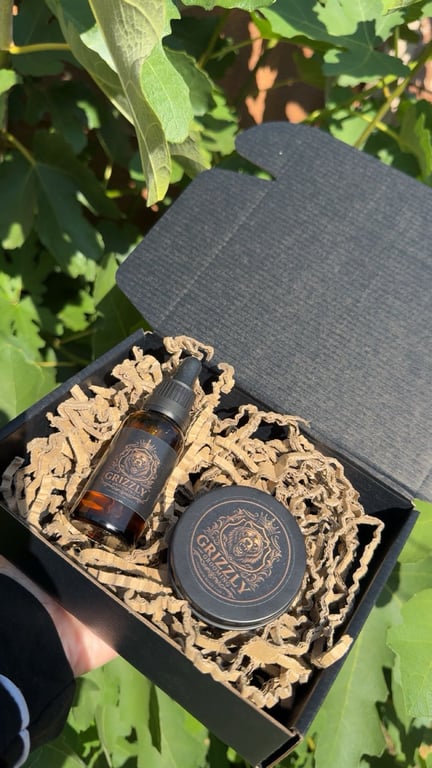 Grizzly Grooming 30ml Beard Oil and 50ml Balm Set - Men's Luxury Beard Care