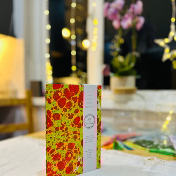 Handmade & Unique Marbled Notebook  – Artistic Gift for Writers & Sketching