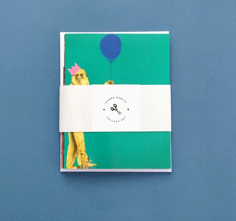 Mixed Collage Cards - Set of 4