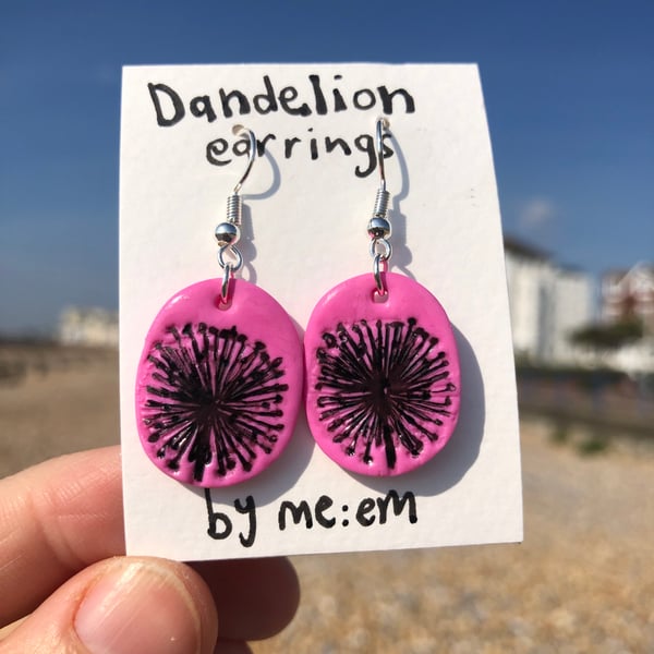 Dandelion Clock Earrings 