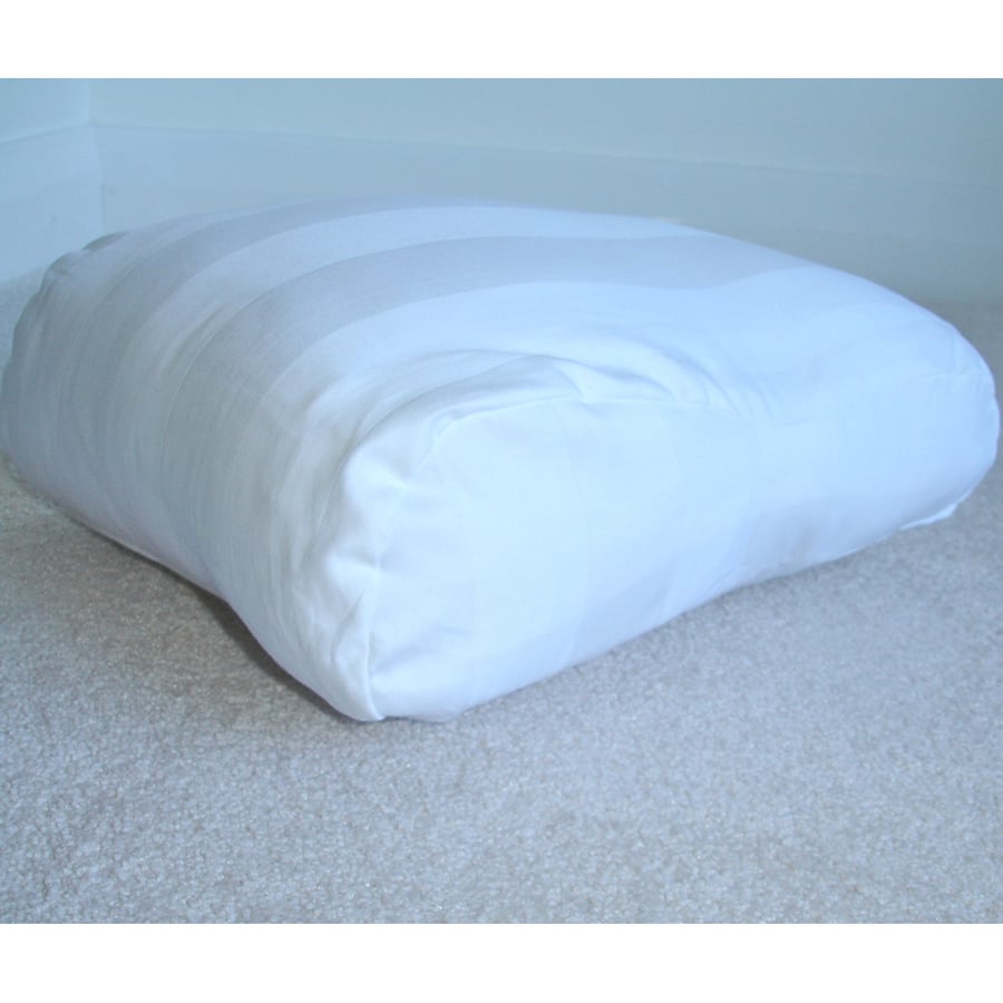 Tempur Pedic Original Travel Neck Pillow COVER ONLY Orthopaedic White Stripes