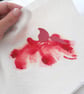 A6 free hand embroidered floral notebook - red echinacea - Image 6