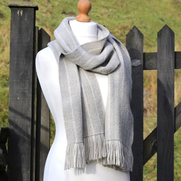 Wool & Alpaca handwoven scarf