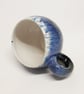 Mug Huggable Midnight Blue hues with Tin white glaze Stoneware Ceramic. - Image 2
