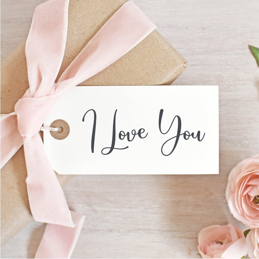 I Love You Valentines Rubber Stamp