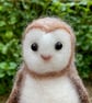 Woollen sculpture, mini owl, needle felted model - Image 4