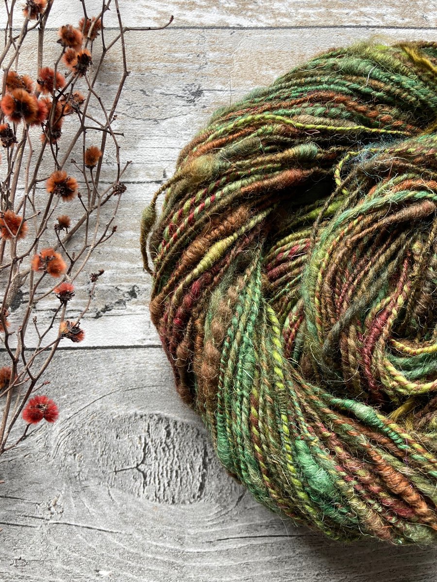 Hand spun art yarn Eveningdale