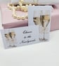 Cheers to the Newlyweds Mini Card with Matching Self Seal Envelope, Wedding Gift - Image 1