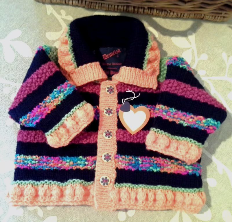 Designer Navy Blue Baby Girl's Jacket  6-12 months size