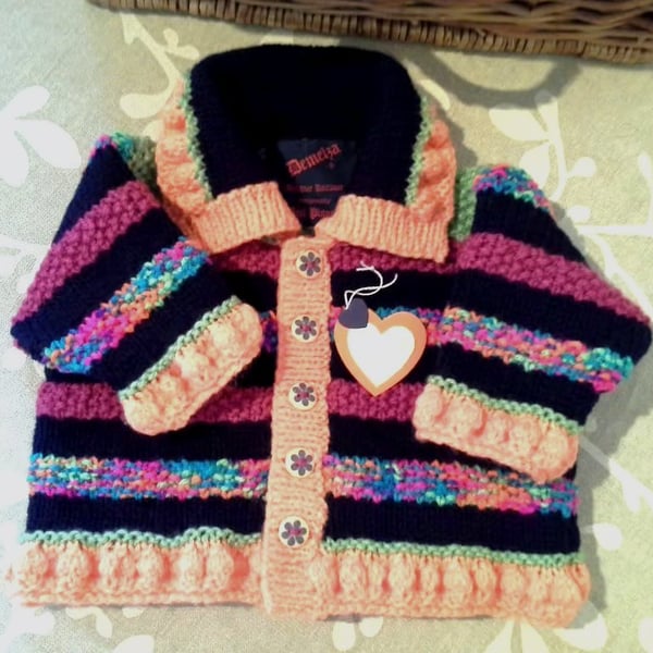 Designer Navy Blue Baby Girl's Jacket  6-12 months size