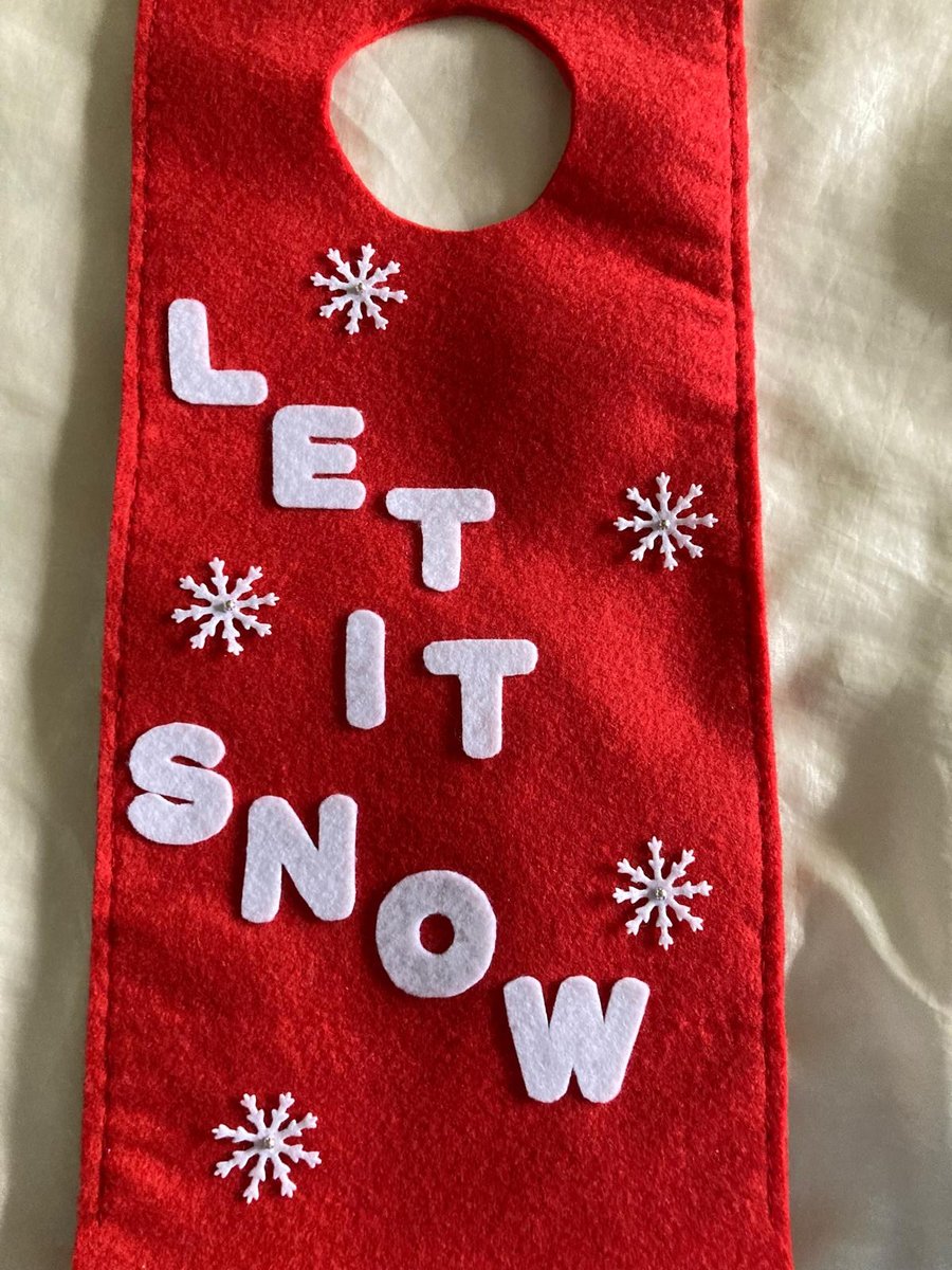 Hand Stitched Christmas Bottle Bag