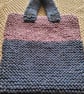 Knitted handbag. Blue and purple  - Image 1