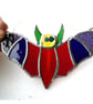 Bat Suncatcher Stained Glass Halloween decoration Handmade Rainbow - Image 8