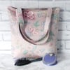 SALE Pink Floral Tote bag, shopping bag.
