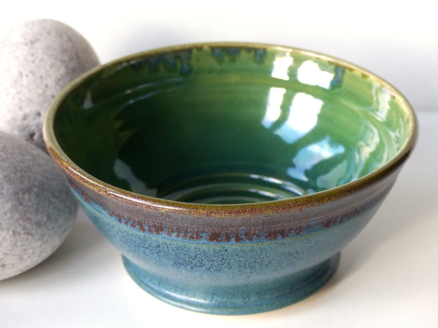 Beautiful Breakfast -Soup -Salad  -Tapas Bowls Ceramic Stoneware 25 Pottery