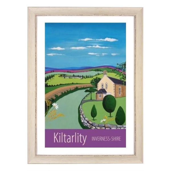 Kiltarlity Inverness-shire travel poster print by Susie West
