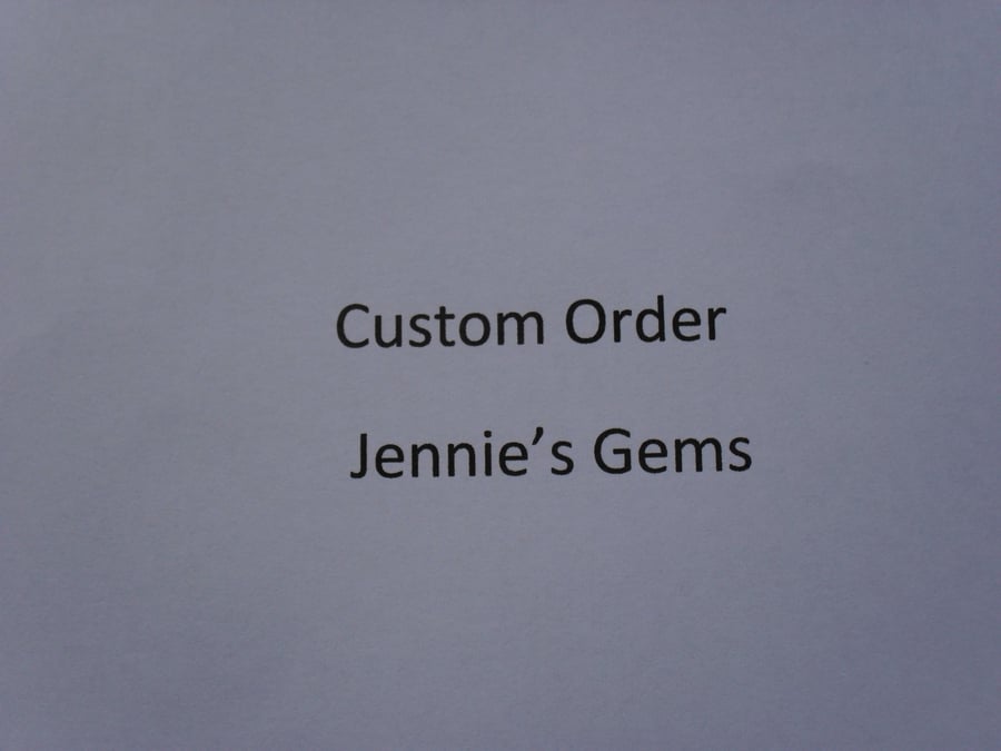 Custom Order for Carrie