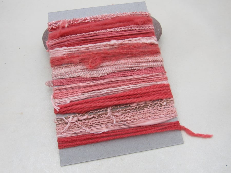 Large Sappanwood Natural Dye Orange Red Textured Thread Pack