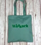 Wazzack Organic Cotton bag shopper. Bright insult tote - Image 1
