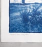 Cowper's Cross, Ilkey Moor - Cyanotype on A4 Watercolour Paper - Image 2