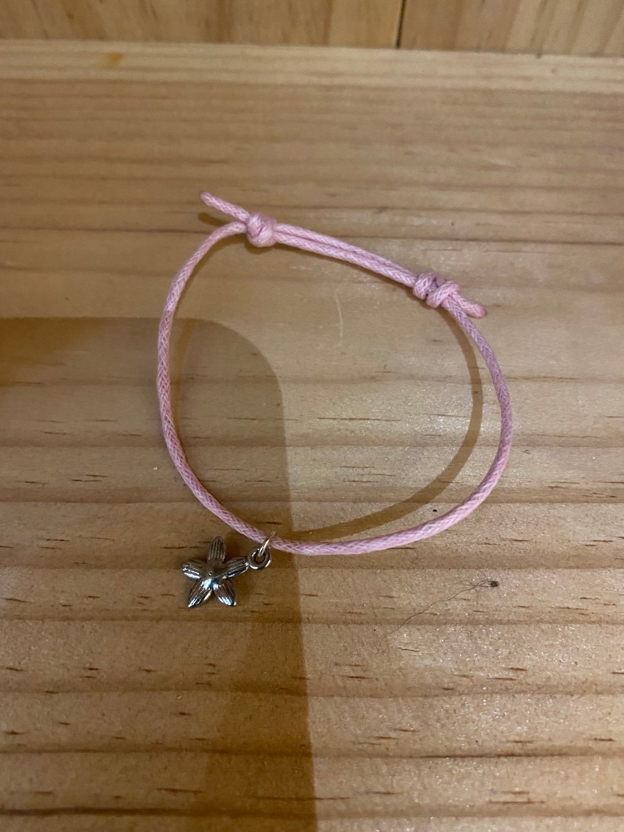 Pink Flower Bracelet (686)