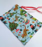 Christmas Gift Bags - Grumpy Cats reusable fabric mini sack - Image 4