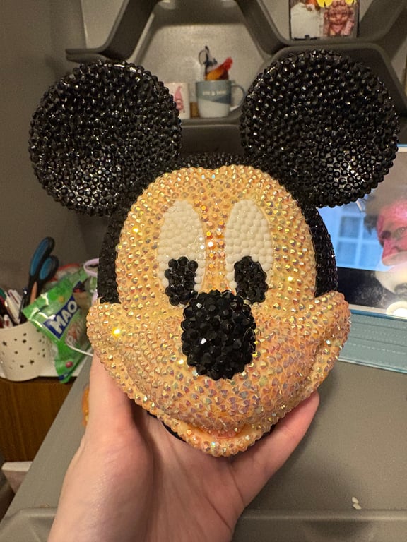Mickey Mouse rhinestoned money box 