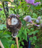 Ceramic Cane Topper – Owl Design