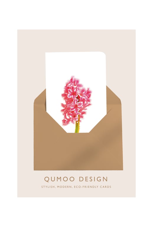  MOTHERS DAY CARD Hyacinth Pink Card (QM 299)