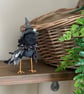 Witchy Blackbird Spun Cotton Art Doll - Image 2