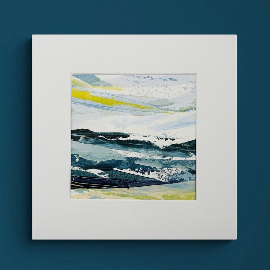 Original Seascape Painting - When Light Streaks Across the Sky