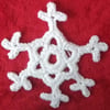 Christmas snowflake decoration, crochet snowflake, hanging decoration