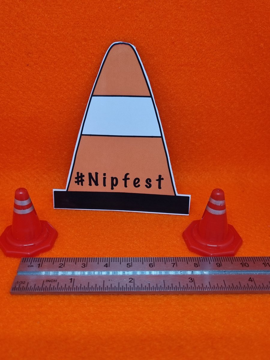 Nipfest iconic traffic cone magnet